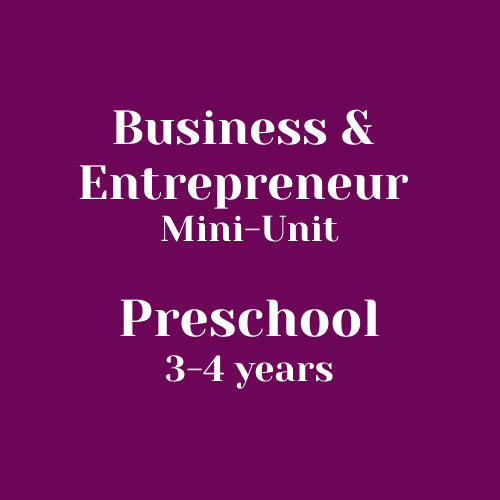 Business and Entrepeneur Bundle: Preschool (Goddard Mini Unit)