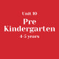 Unit 10 Pre-Kindergarten 4-5 years without LLL (bundle)