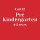 Unit 12 Pre-Kindergarten 4-5 years without LLL (bundle)