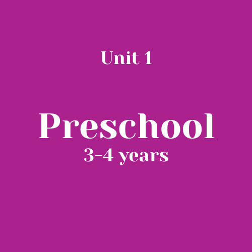Unit 1 Preschool 3-4 years without LLL (bundle)