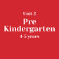 Unit 2 Pre-Kindergarten 4-5 years without LLL (bundle)