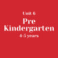 Unit 6 Pre-Kindergarten 4-5 years without LLL (bundle)